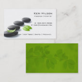 Carte de visite de massothérapeute minimaliste (Devant / Derrière)