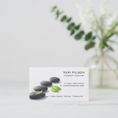 Carte de visite de massothérapeute minimaliste (Debout devant)