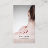 Carte de visite de massothérapeute moderne (Devant)