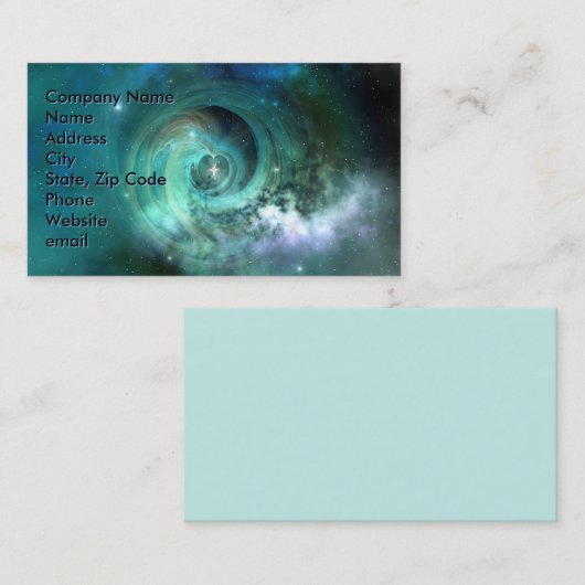 Carte de visite de matière stellaire (Devant / Derrière)