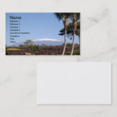 Carte de visite de Mauna Kea à la neige (Devant / Derrière)