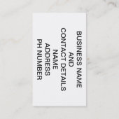 Carte de visite de mauvaises herbes sur les marche (Dos)