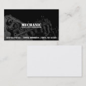 Carte de visite de mécanicien avec la photo de (Devant / Derrière)