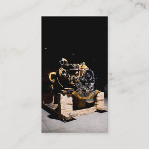 Carte de visite de mécanicien de moteur diesel
