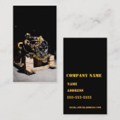 Carte de visite de mécanicien de moteur diesel (Devant / Derrière)