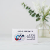 carte de visite de mécanicien d'entretien (Debout devant)