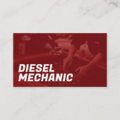 Carte de visite de mécanicien diesel (Devant)