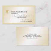 Carte de visite de médecin (Devant / Derrière)