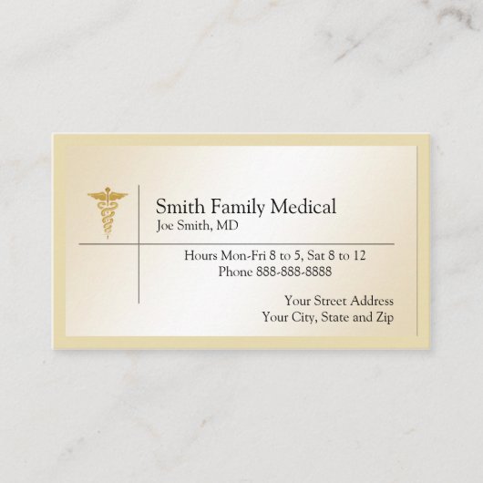 Carte de visite de médecin (Devant)