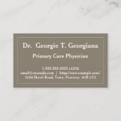 Carte de visite de médecine moderne de soins prima (Devant)