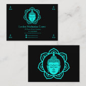 Carte de visite de méditation bouddhiste (Devant / Derrière)