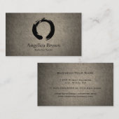 Carte de visite de méditation de cercle de zen (Devant / Derrière)