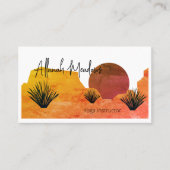 Carte de visite de méditation de la Lune du désert (Devant)