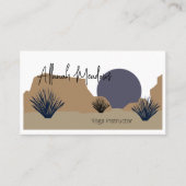 Carte de visite de méditation de la Lune du désert (Devant)