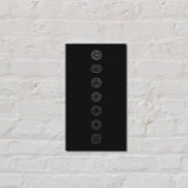 Carte de visite de méditation des chakras blancs