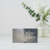 Carte de visite de méditation Gold Lotus Yoga (Debout devant)