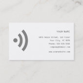 Carte de visite de mégaphone (Dos)