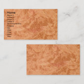 Carte de visite de mélange de cuivre (Devant / Derrière)