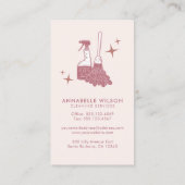 Carte de visite de ménage et de ménage professionn (Dos)