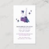 Carte de visite de ménage et de ménage professionn (Dos)