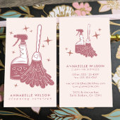 Carte de visite de ménage et de ménage professionn