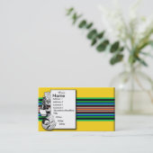 Carte de visite de menu (Debout devant)