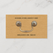 Carte de visite de menuiserie (Dos)