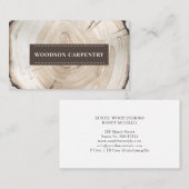 Carte de visite de menuiserie (Devant / Derrière)