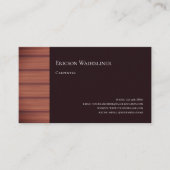 Carte de visite de menuiserie Brown bois (Devant)