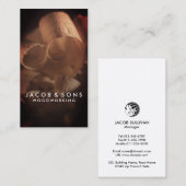 Carte de visite de menuiserie de charpentier (Devant / Derrière)