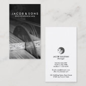 Carte de visite de menuiserie de charpentier (Devant / Derrière)