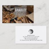 Carte de visite de menuiserie de charpentier (Devant / Derrière)