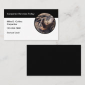 Carte de visite de menuiserie moderne simple (Devant / Derrière)