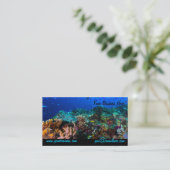 Carte de visite de mer de corail (Debout devant)