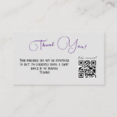 Carte de visite de Merci d'aquarelle moderne simpl (Dos)