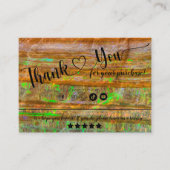 Carte de visite de Merci de calques roches optique (Devant)