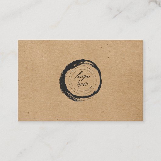 Carte de visite de Merci de logo personnalisé Kraf (Devant)