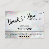 Carte de visite de Merci de poussière de Parties s (Devant)