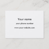 Carte de visite de Merci de rose rouge (Dos)