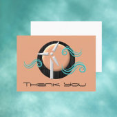 Carte de visite de Merci de tour à vent