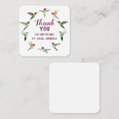 Carte de visite de Merci des colibris d'Anna (Devant / Derrière)