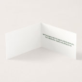 Carte de visite de Merci d'examen des soins de la  (Inside)