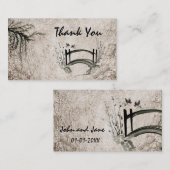 Carte de visite de Merci du pont oriental (Devant / Derrière)