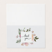 Carte de visite de Merci simple personnalisé (Extérieur déplié)