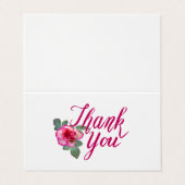 Carte de visite de Merci simple personnalisé (Extérieur déplié)