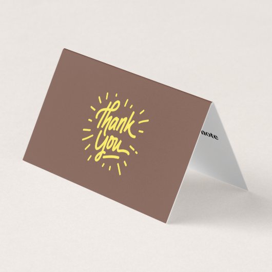 Carte de visite de Merci simple personnalisé (Devant)