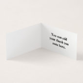 Carte de visite de Merci simple personnalisé (Intérieur)