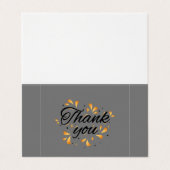 Carte de visite de Merci simple personnalisé (Extérieur déplié)