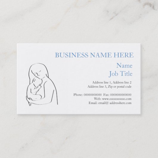 Carte de visite de mère et d'enfant (Devant)