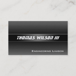 Carte de visite de métal perforé professionnel mod